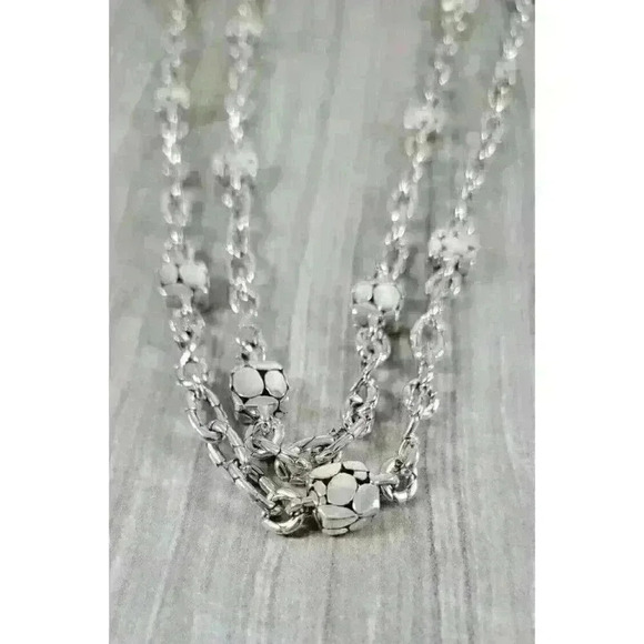 John Hardy Sterling Silver Heritage Kali Station Necklace 45" - Picture 10 of 15
